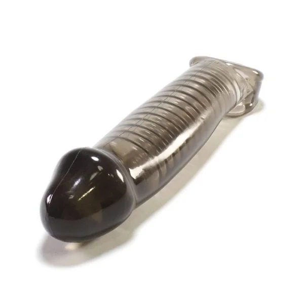 Oxballs Muscle Smooth Cocksheath Atomic Jock Penis Extender - Smoke — image 8 of 10