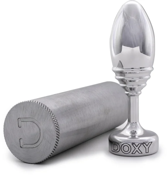 Ribbed Metal Butt Plug