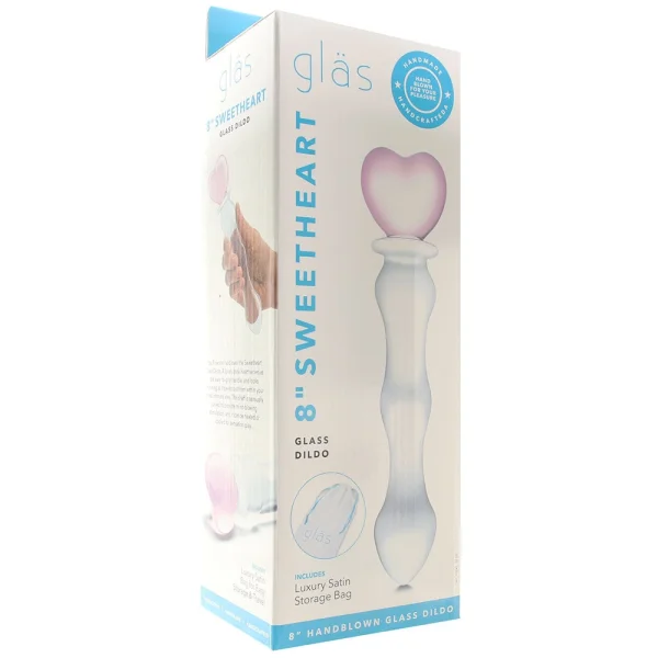 Gläs 8&quot; Sweetheart Glass Dildo