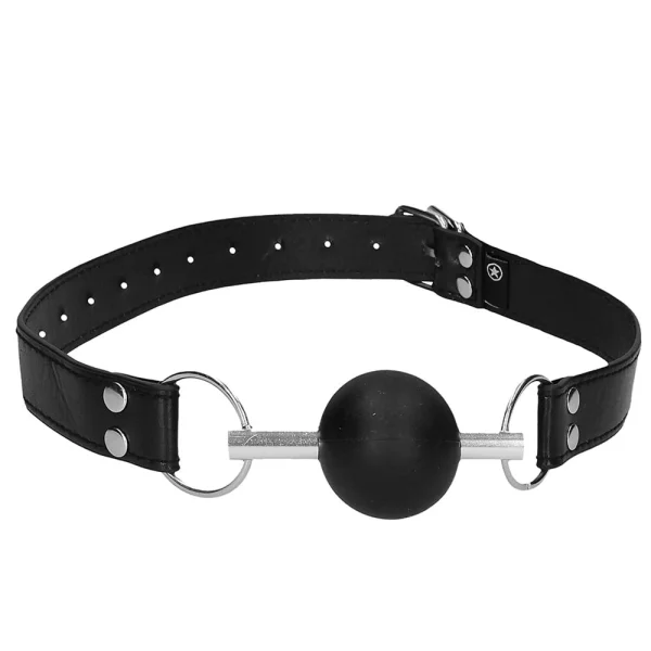 Black & White Solid Ball Gag