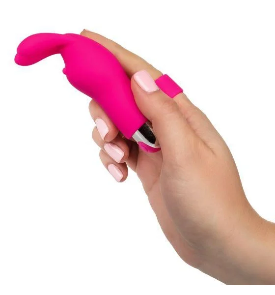 Rechargeable Silicone Bunny Finger Vibrator