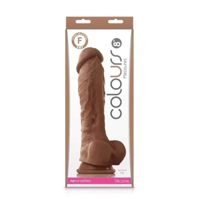 Colours Pleasures 8 Dildo Brown