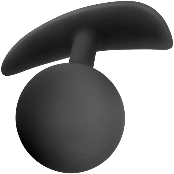 Luxe Wearable Silicone Vibra Butt Plug by Blush - Black