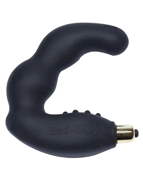 Bad Boy P-spot Vibrator - Black - 8 Inch
