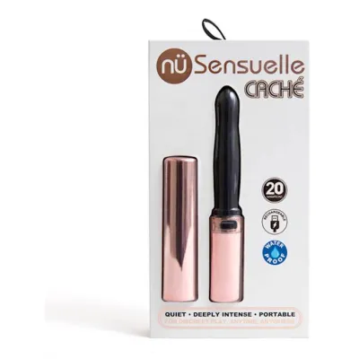 Sensuelle Cache Vibrator Black Gold 7 Inch