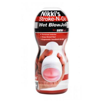 Nikkis Stroke n go Wet Blowjobstroker
