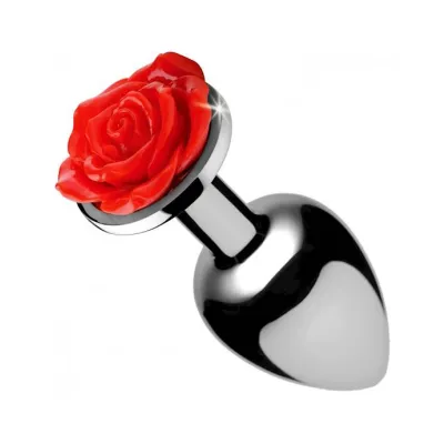 Rose Flower Anal Plug Medium Rose 3 5 Inch