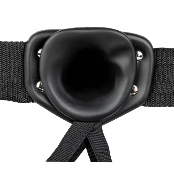 Hollow Strap-on Without Balls 6 Inch - Black