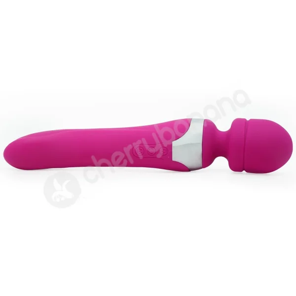 Cherry Banana Pink Dual Ended Smooth Magic Wand Vibrator