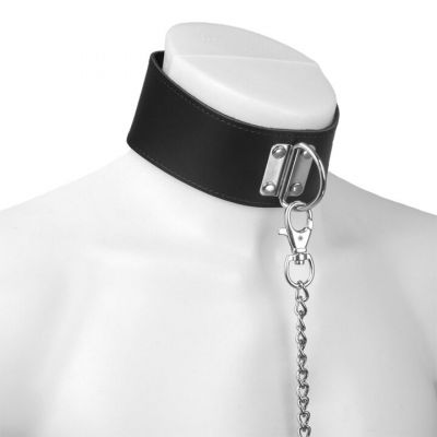 Bondara Luxe Leather Bondage Collar and Lead