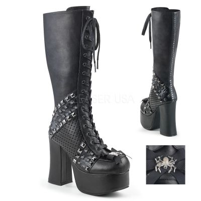 4 1 2 inches Heel 2 inches PF Knee High Boot W Studs