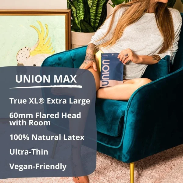Union "Max" Extra Large 60mm Condoms | Premium Vegan