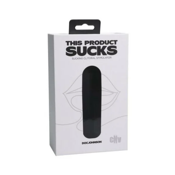 Personal Massagers: This Product Sucks Rechargeable Silicone Lipstick Sucking Clitoral Stimulator Black