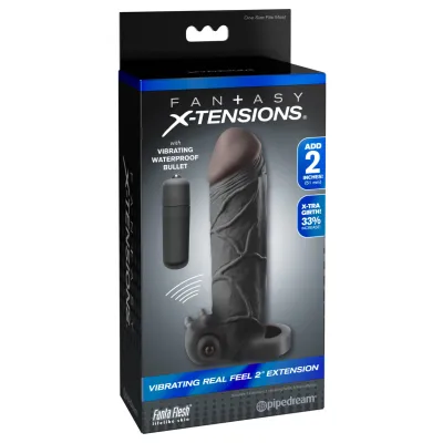 Fantasy X tensions Vibrating Real Feel 2 Extension Black