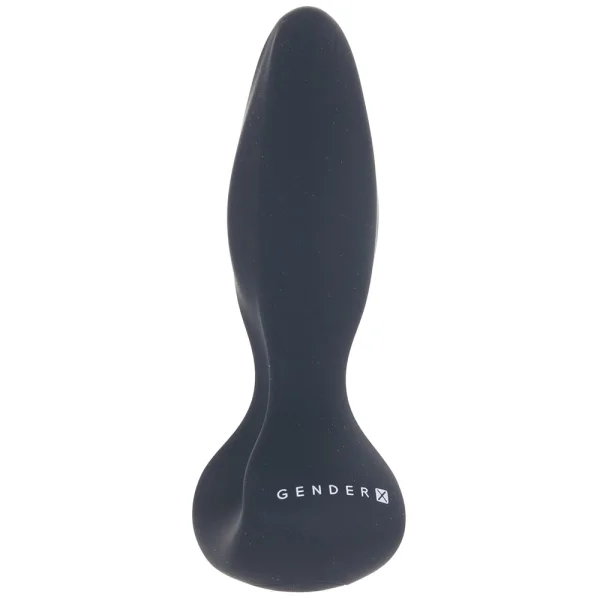 Gender X Hip To Be Square Rechargeable Waterproof Silicone Vibrating Anal Plug - Black