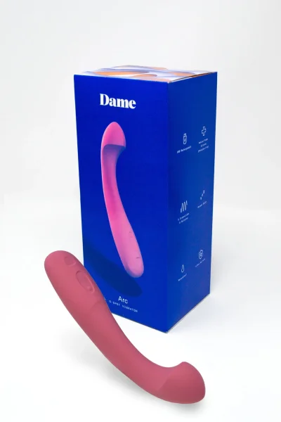 Arc Silicone Waterproof Rechargeable G-Spot Vibrator By Dame - Berry — image 10 of 25