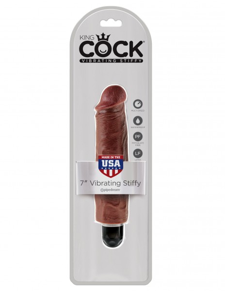 King Cock 7 in. Vibrating Stiffy