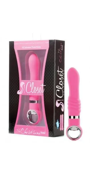 Closet Collection The Christiane Soul Silicone Vibrator Waterproof Pink 7 Inch