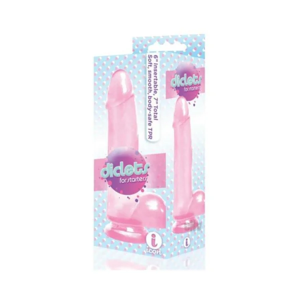 The 9's Diclets 7" Jelly Tpr Dong Pink