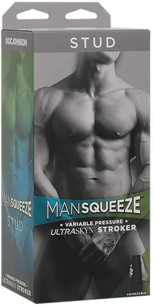 Man Squeeze Stud Ultraskyn Penis Masturbator Butt By Doc Johnson - Vanilla