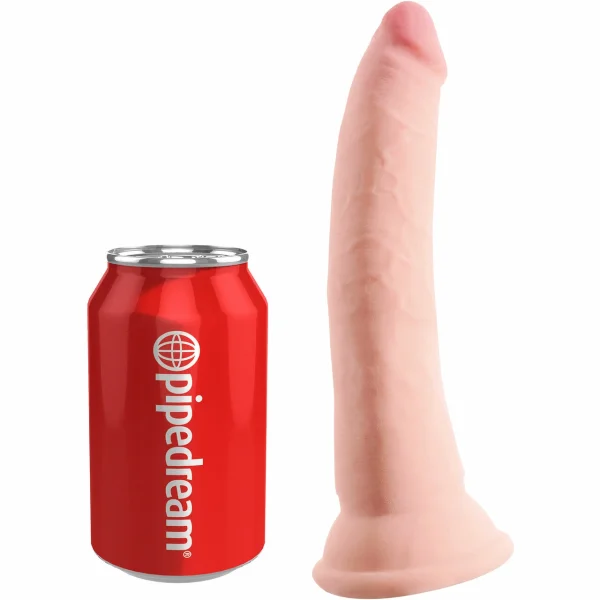 King Cock Plus 7" Triple Density Cock With Suction Cup Base - Vanilla