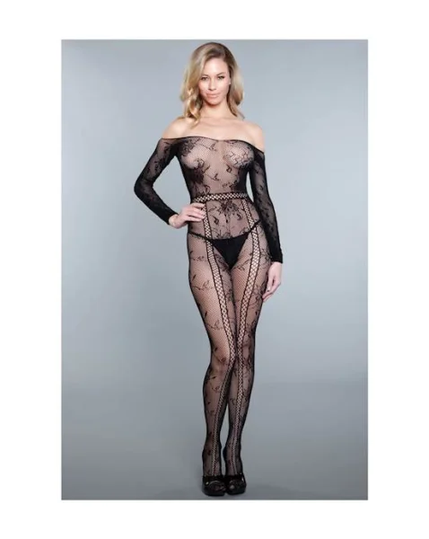 Silent Movies Bodystocking - Black - Queen