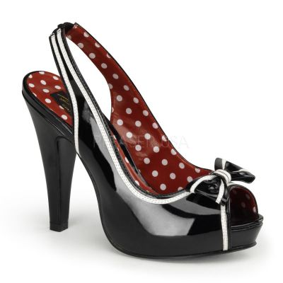BETTIE 05 4 1 2 Heel 1 Hidden P F Peep Toe Slingback Sandal W Bow