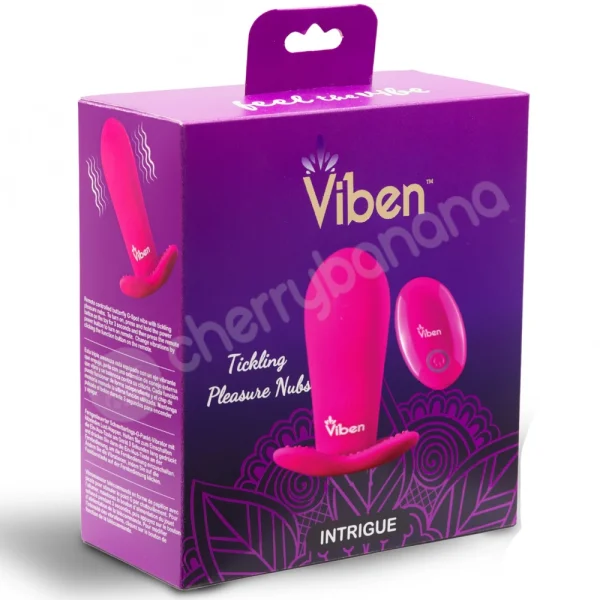 Viben Intrigue Pink 10 Function Remote Insertable Panty Rocker Vibrator
