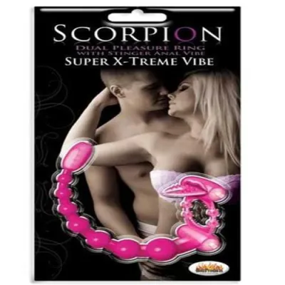 Super Xtreme Vibe Scorpion With Dual Stinger Anal Vibe Magenta
