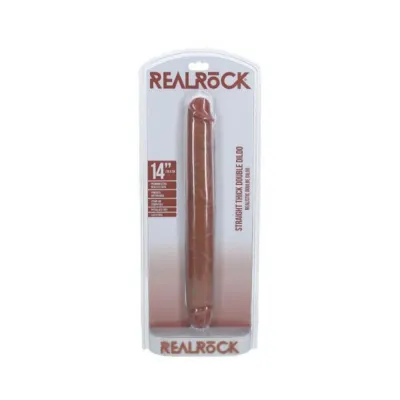 Couples Dildos Realrock 14 In Thick Double ended Dong Tan