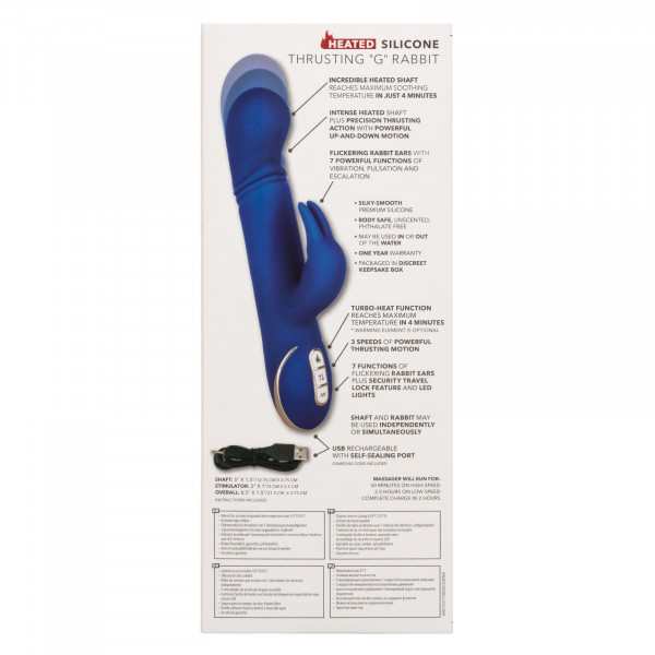 Heated Thrusting Rabbit Vibrator