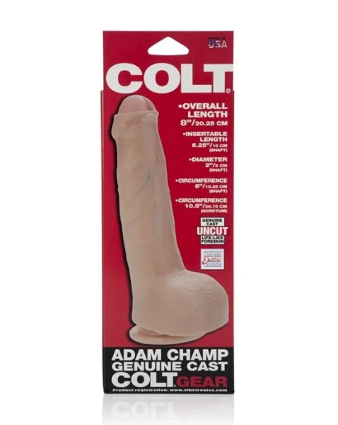 Colt Adam Champ Cock - Ivory - 8 Inch