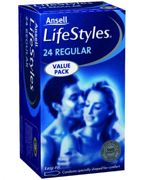 Ansell Lifestyles Regular 24 Pack - Clear