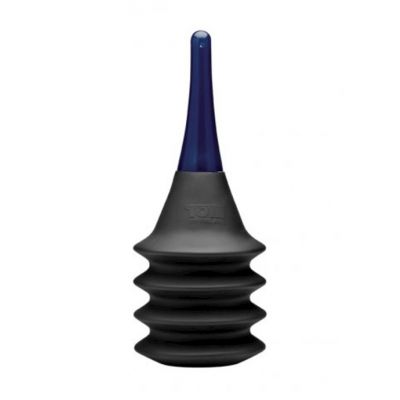 Hot Water Large Accordion Enema Bulb Black blue