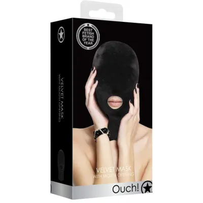 Velvet Velcro Open Mouth Mask