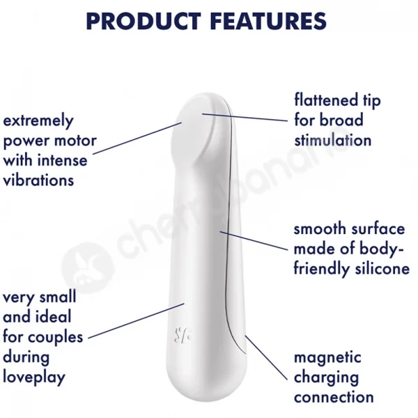 Satisfyer Ultra Power Bullet 3 White USB Rechargeable Bullet Vibrator