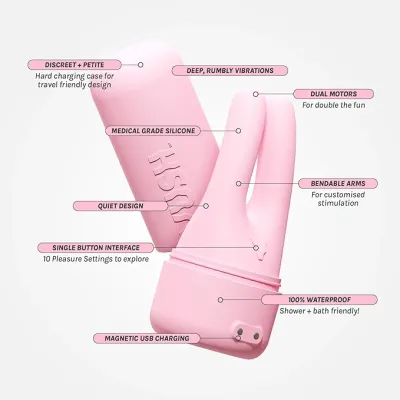 Vush Swish Dual Tip Rechargeable Vibrator