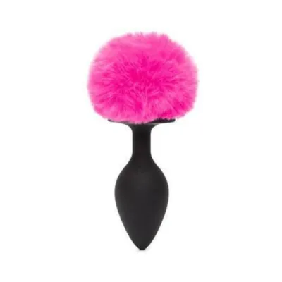 Happy Rabbit Non vibrating Butt Plug Large Black pink