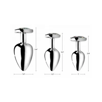 Prism Heart Anal Plug 3 2 Inch