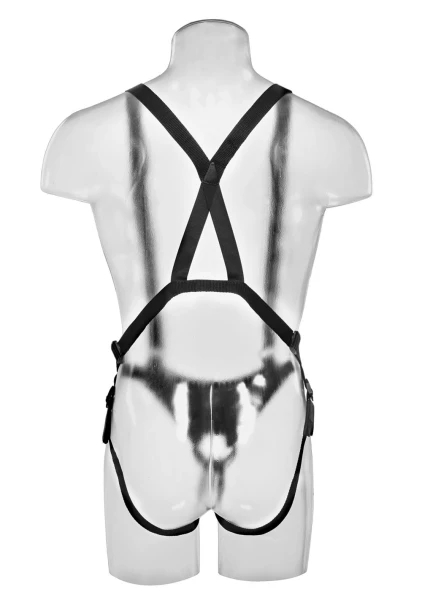 King Cock 10 " Hollow Strap On Suspender System