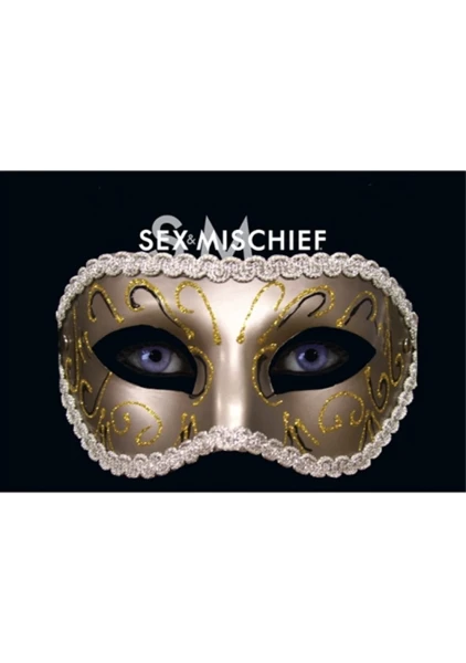 Grey Masquerade Mask — image 4 of 4