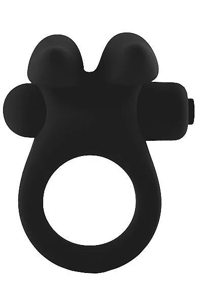 Mjuze Bunny Vibrating Cock Ring Black — image 8 of 8
