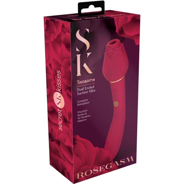 Rosegasm Twosome Dual Ended Suction Vibe