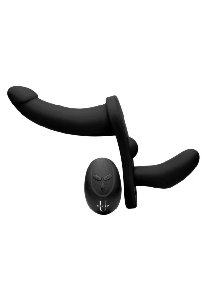 'Double Take' Vibrating Double Penetration Strap-On