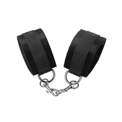 Beginner Fleece Cuff Set With Swivel Snap Hooks Black