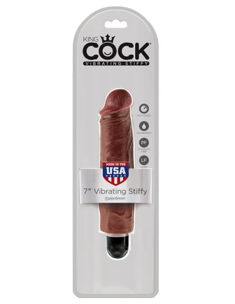 King Cock 7 in. Vibrating Stiffy