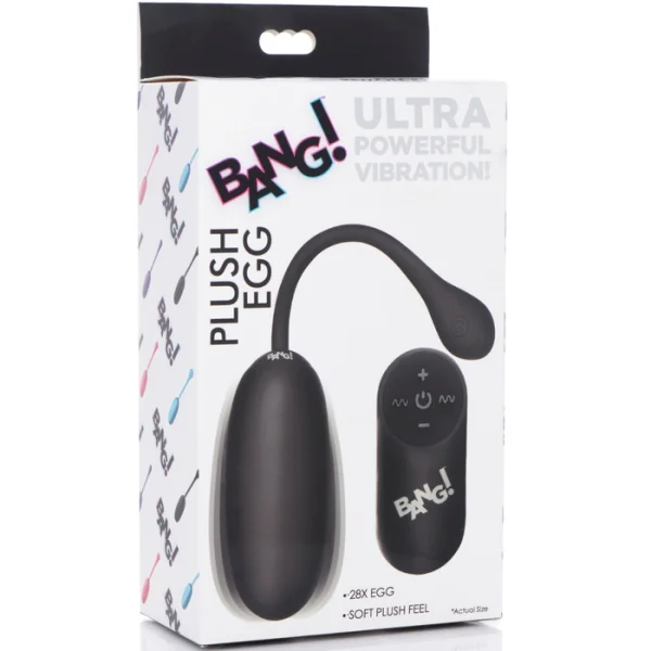 Bang! Plush Silicone Rechargeable Egg With Wireless Remote