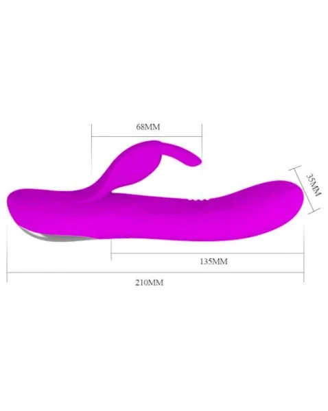 Dirty Dylan Rabbit Vibe - Pink - 8.2 Inch