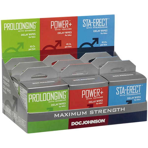 Delay Wipes For Men 9 Pack Display Assorted — image 4 of 4