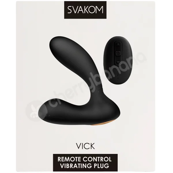 Svakom Vick Black Remote Controlled Prostate Massaging Vibrator
